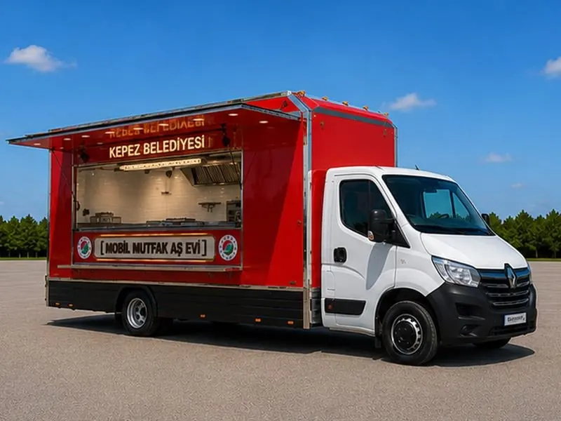Kepez Belediyesi için üretilen mobil mutfak aracı