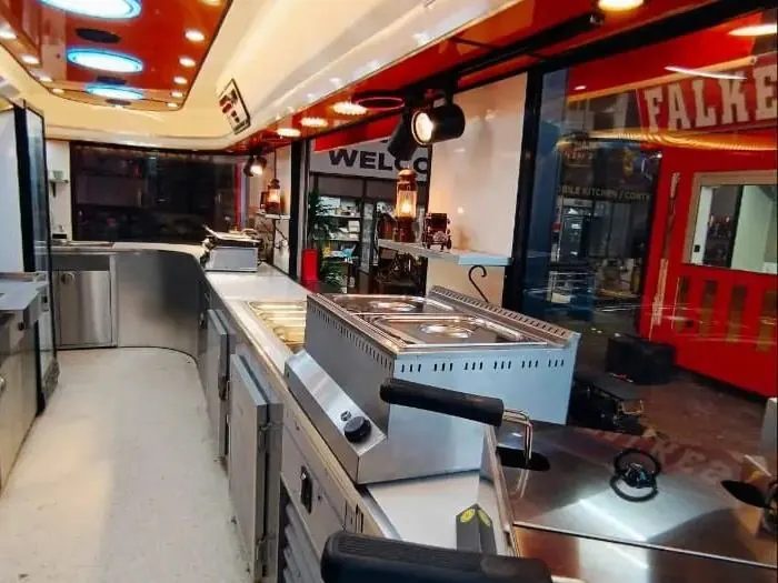 Stainless kitchen inside
