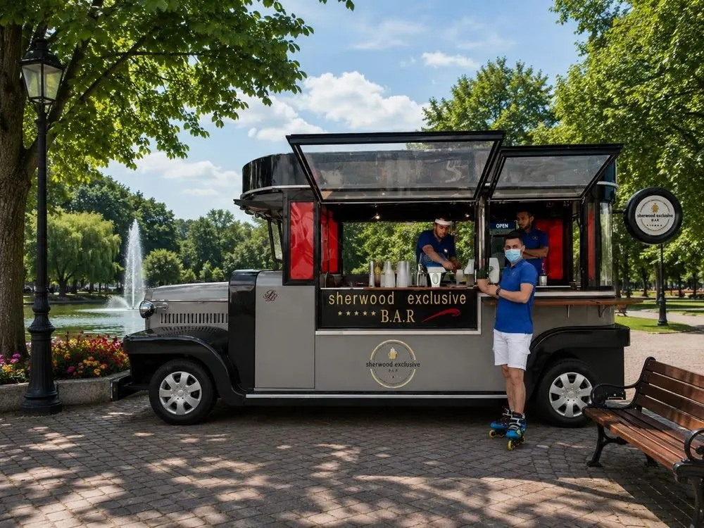 Silver Sherwood Exclusive vintage bar truck