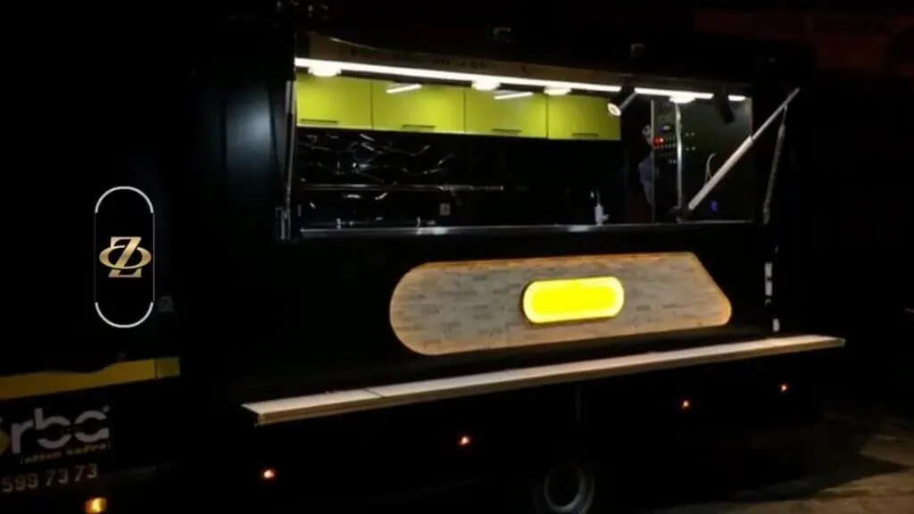 Evening service, food truck