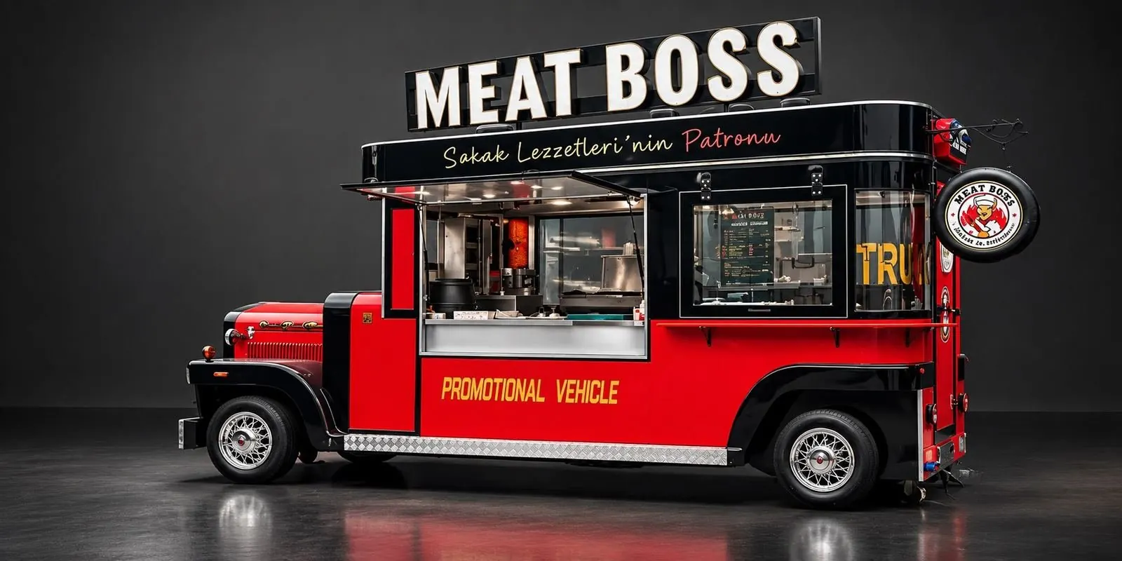 Meat Boss, vintage promotional food truck