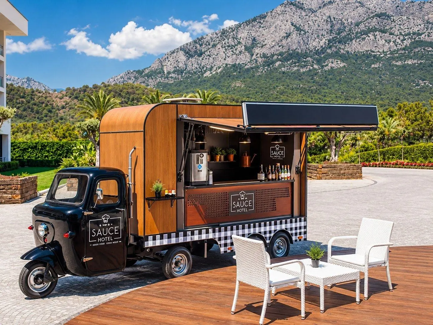 Terasta Sauce Hotel Ape kahve barı